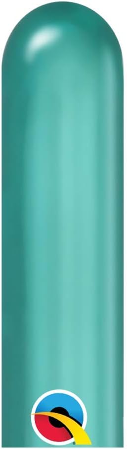 260Q Chrome Green 100Ct Qualatex Plain Latex Modelling Balloons