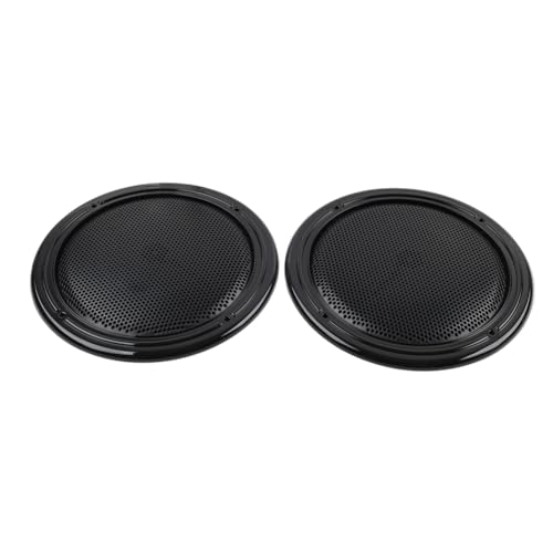 GZYF 2pcs Rear Pod Grill Speaker Tour Pack Pak Mesh Cover ABS All Black For Electra Tri Glide FLHTCU/L, FLHTCLTC, Road Glide Ultra FLHTK/L Motorbike