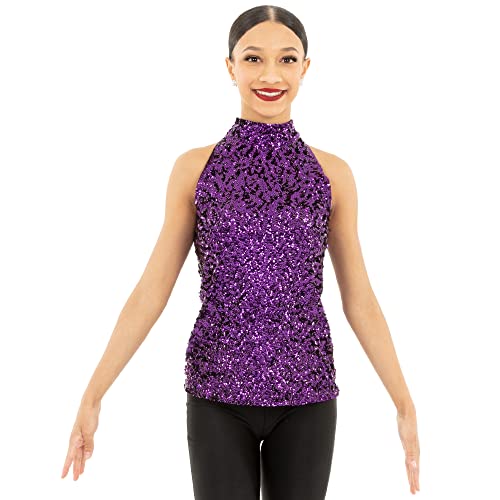 Alexandra Collection Sequin Sparkle Tank Tunic Dress for Girls Just for Kix