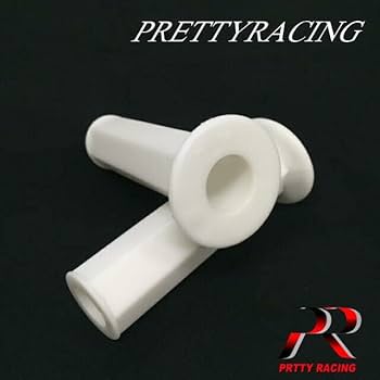 Amazon.co.jp: プリティー レーシング製 貫通式 六角グリップ 白
