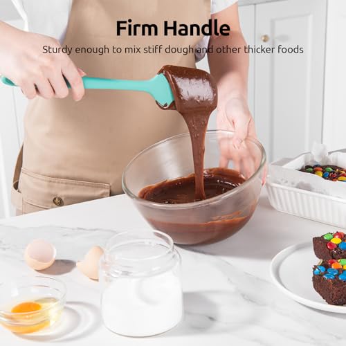 Image of U-Taste Silicone Spatula Set 600F High Heat Resistant, 4-Pcs, Colorful