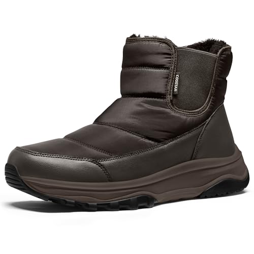 Coostar Snow Boots for Men Waterproof Winter Boots with Arch Support Lightweight Outdoor Casual Boot...