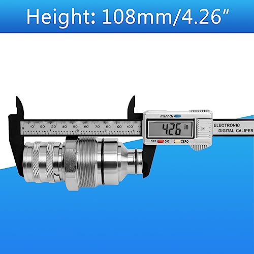 Image of 7246802 Female Flat Face Hydraulic Quick Coupler Compatible with Bobcat