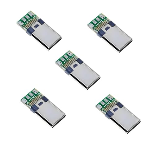 Image of USB 3.1 Type-C 4 PIN Solder Type Male Connector Breakout Board Fully Tested (Pack of 5)