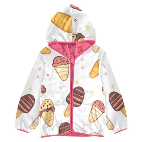 GuoChe Ice Cream 3_3 Kids Sherpa Jacket