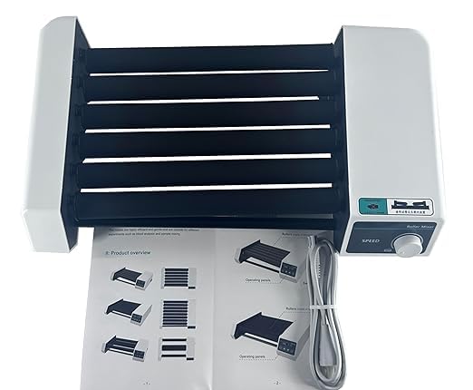 Roller Mixer Lab Roller Shaker Machine with 6 Rollers Rotating Shaking Speed 20 to 80rpm Specs φ6 to 34mm Brush Motor