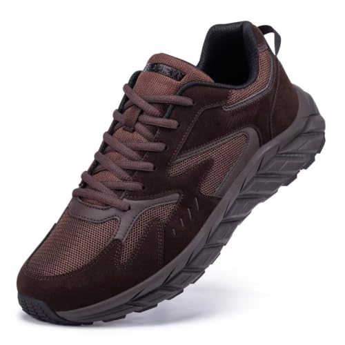 Image of Men's Extra Wide Walking Sneakers Wide Toe Box Orthopedic Shoes with Arch Support for Flat Feet & Foot Pain Relief