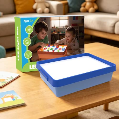 Mesa de Luz para Niños Regalo Educativo con LED para Aprender Jugando 3