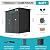 4x6 Lean to Yard Storage Shed, Outdoor Metal Wall Side Bike Shed with Lockable Door for Tool Garden for Patio Lawn Yard, Black