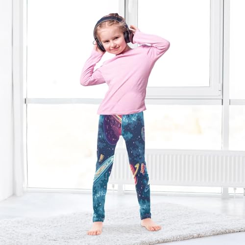 Toddler Girls Leggings Printed Yoga Pants Leggings Red Planet Starry Sky for Kids4