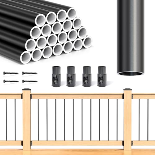 Husillos redondos de cubierta en metal duradero de 32 pulgadas para barandillas AB50