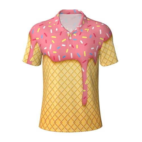 Chemise de golf anti-humidité pour homme à motif glace t-shirt été respirant