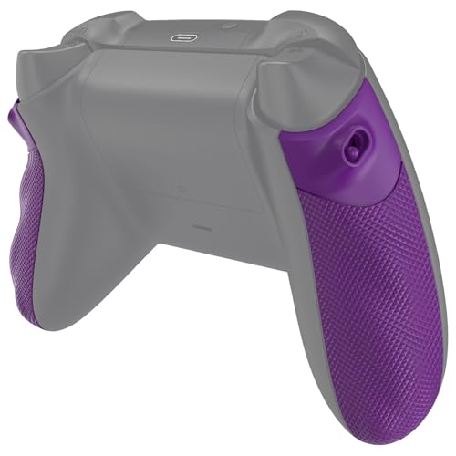 eXtremeRate Flexor Rubberized Side Rails Grips Trigger Stop Kit for Xbox Series X/S Controller, Anti-Slip Ergonomic Trigger Stopper Handle Grips for Xbox Core Controller – Mist Purple