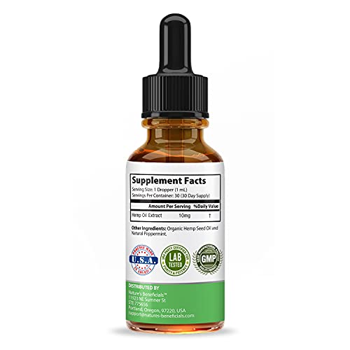 NATURE'S BENEFICIALS Organic Hemp Oil Extract Drops, 300mg - Omega Fatty Acids 3 6 9, Non-GMO Ultra-Pure CO2 Extracted - Image 3
