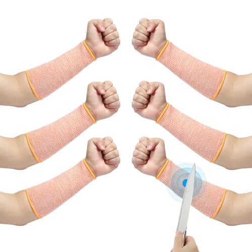 PATIKIL 10 Inch Cut Resistant Sleeve, 3 Pairs Arm Safety Protecto...