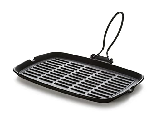 Excelsa Dieta Grill Bistecchiera Rettangolare Ghisa Smaltata