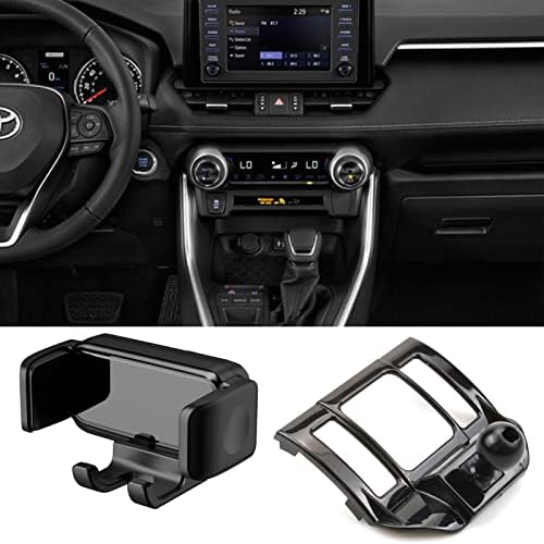 BIXUAN Car Mount Phone Holder Cradles Design for Toyota RAV4 2019 2020 2021 2022 LE XLE Premium Limited Air Vent Clip Car Gravity Mobile Cell Phone Holder Vent Mount RAV4 Accessories