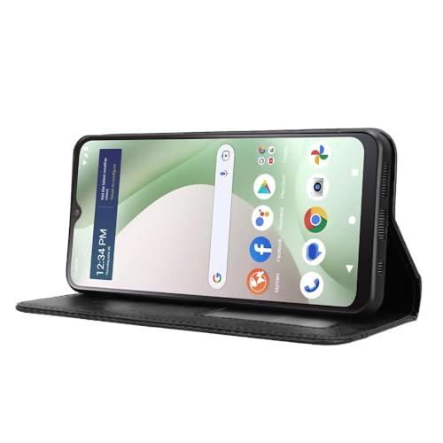 DAMONDY for BLU View 5 Case Compatible for Tracfone Blu View 5 Phone Case Cover Flip with Credit Card Holder for Women Men Leather Wallet Purse Magnetic Closure -Black by DAMONDY - Image 5