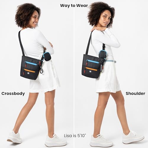 Image of Sherpani Sadie, Nylon Crossbody Bag, Lightweight Shoulder Bag, Travel Cross Body, Crossbody Purse for Women, RFID Protection, Removable Coin Purse, Travel Gift (Chromatic Classic)