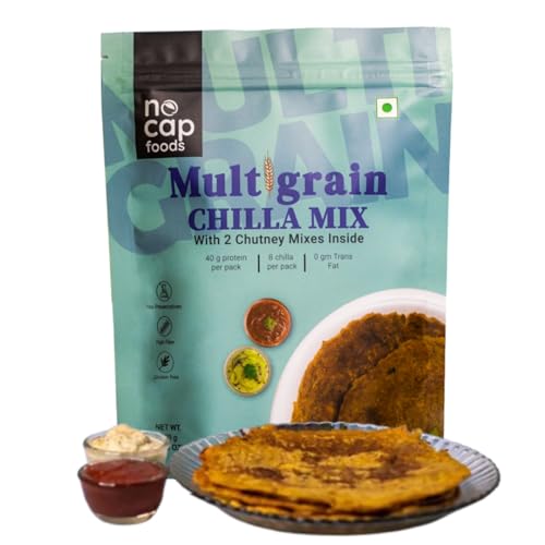 Nocap Healthy Multigrain Chilla Mix 200g - Instant Breakfast with...