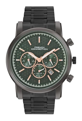 French Connection Analog Green Dial Men’s Watch-FCN059C French Connection Analog Green Dial Men’s Watch-FCN059C
