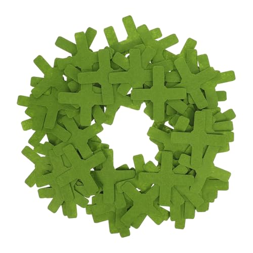 DOITOOL Protectores de Fieltro para Tazas Apilables 100 Piezas, Tapete Divisor Suave Color Verde Militar, Separadores Antiarañazos y Reducción de Ruido para Uso en Casa y Oficina