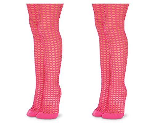 Jefferies Socks Girls Halloween Fishnet Mesh Costume Stocking Tights 2 Pack