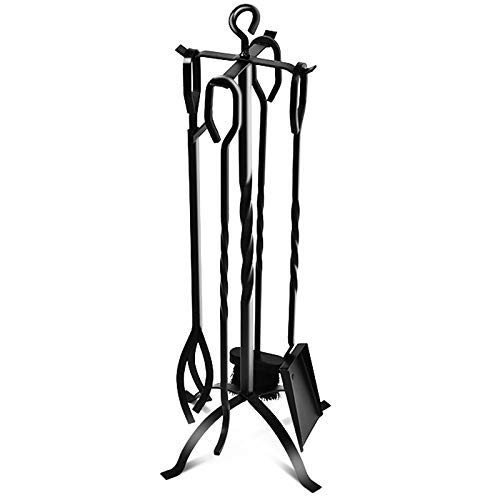 COMFYHOME 5-Piece Fireplace Tool Set