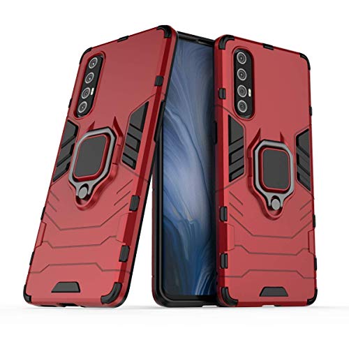 Coque Realme X50 Pro 5G Rouge Antichoc Résistante aux Chutes avec Anneau 360