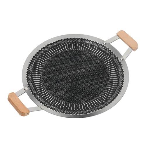 Bistecchiera in acciaio inox per induzione, gas, alogena, rivestimento antiaderente, perfetta per arrostire e grigliare in interni ed esterni