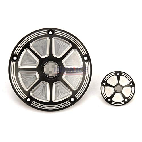 Tapa de derby de corte brust Tapa de tiempo para street glide Tapa de derby FLHX FLSTF Tapa de tiempo Fat Boy FXS Blackline Softail 15 abajo