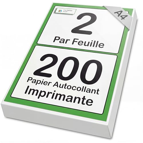 Étiquettes imprimables blanches 119.6 x 143.5 mm pour éviter les erreurs d'adressage
