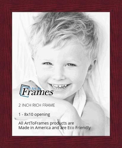 ArtToFrames 8x10 inch Rich Mahogany Frame Picture Frame, WOMFRBW74039-8x10