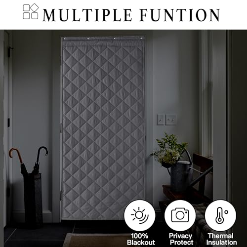 Ryb Home RYBUSCVO61SD1-4896C01 Large Soundproof Blanket, Thermal Insulated Door Curtains For Doorway Noise Reducing Divider thumb #5