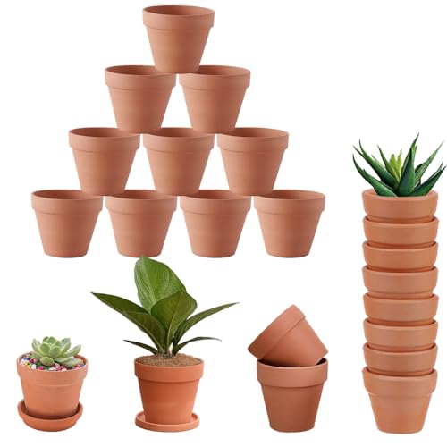 Abiemuce Pack De 10 Macetas De Terracota De 10 X 8 Cm, Pequeñas Macetas De Barro, Mini Macetas De Barro De Terracota Con Agujero De Drenaje, Para Plantas Para El Hogar Y La Oficina Abiemuce Pack De 10 Macetas De Terracota De 10 X 8 Cm, Pequeñas Macetas De Barro, Mini Macetas De Barro De Terracota Con Agujero De Drenaje, Para Plantas Para El Hogar Y La Oficina