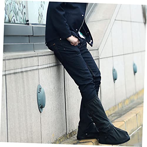 Cubrecalzados impermeables antideslizantes Totority para ciclismo al aire libre, protectores reutilizables de alta altura para botas, cubiertas gruesas y resistentes para motocicleta y bicicleta miniatura 6