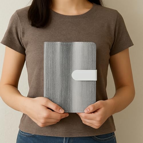 Image of A5 Journal Notebook Diary for Men Women | Office Journal Diary Notebook with Magnetic Flip Lock (200 Ruled Pages, 6 x 8.5 Inches, 80 GSM) (Gradient Black)