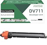 DV711 DV-711 Developer Unit Replacement for Konica Minolta DV711 A2X203D Developer Unit Compatible with Bizhub C654 C754 Printer 200,000 High Pages (Black-1Pack)