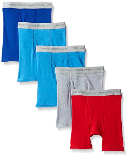 Hanes Boys' 5-Pack Comfort Flex Long Leg Boxer Brief