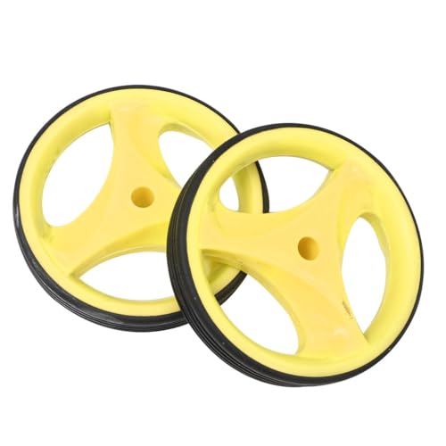 Ruedas de Entrenamiento para Bicicleta SHERCHPRY, Juego de Ruedas Auxiliares con Soporte Silencioso y Luz Intermitente Amarilla, Compatible con Bicicletas de 12 a 20 Pulgadas miniatura 1