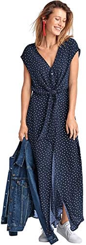 ellos Women’s Plus Size Tie-Front Maxi Dress