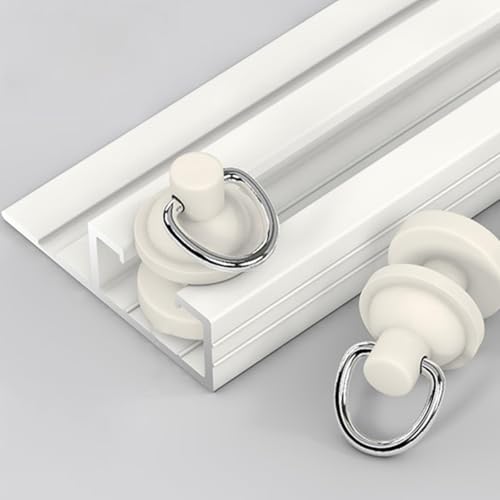 Support de tringle à rideau adhésif facile sans perçage pour plafond et mur – Solution de décoration d'intérieur parfaite pour les traitements de fenêtre, installation élégante et pratique.