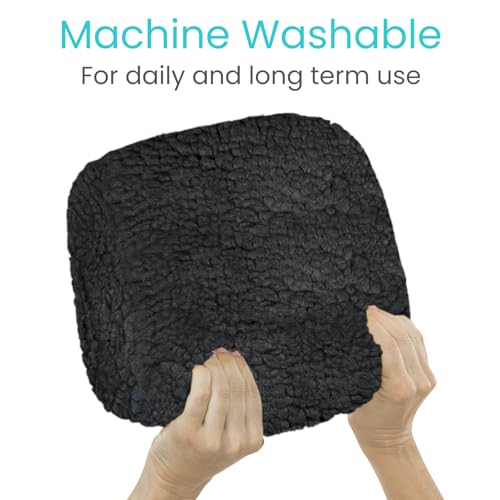image for Vive Mobility Knee Scooter Pad Cover - Soft Plush Adult Sheepskin Memo