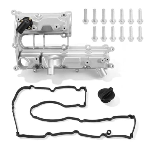 Image of BM5Z6582A 1.6L Aluminum Engine Valve Cover with Gasket Compatible with 2013-2016 Ford Escape, 2014-2019 Fiesta, 2013-2015 Fusion, Transit Connect 2018-2019, Replace BM5Z-6582-A