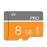 gzpddu 8GB Memory Card,Micro Card with Adapter Class 10 High Speed for Camera,Smartphone,Tablet,Personal Computer
