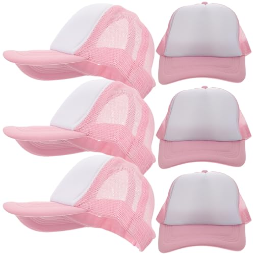 Casquette de baseball réglable à bouton pression lot de 10 Holibanna rose brodé