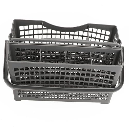 EasyByMall Cesta de cubiertos de 5 cm para lavavajillas, estante de plástico gris compatible con Bosch Siemens Electrolux Bauknecht Ignis Constructa