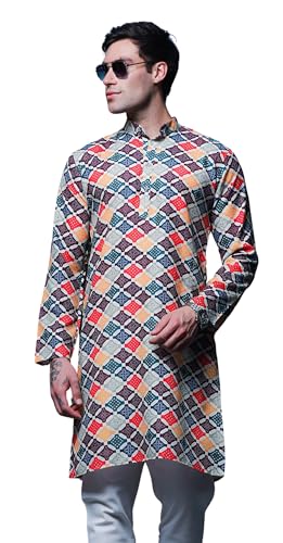 Image of Lymio Men's Cotton Regular Fit Casual Kurta || Kurta || Ethnic Kurta