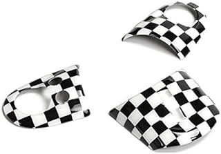 ABS-Kunststoff Lenkrad Aufkleber Abdeckung Innenverkleidung Aufkleber für Mini Cooper R55 Clubman R56 HatchBack R57 Cabrio...