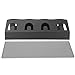 Toasses Universale 4 Fori Soda Bottle Drain Asciugatura per stenditura del Piatto Drenaggio con Pad per Soda Stream (Nero)